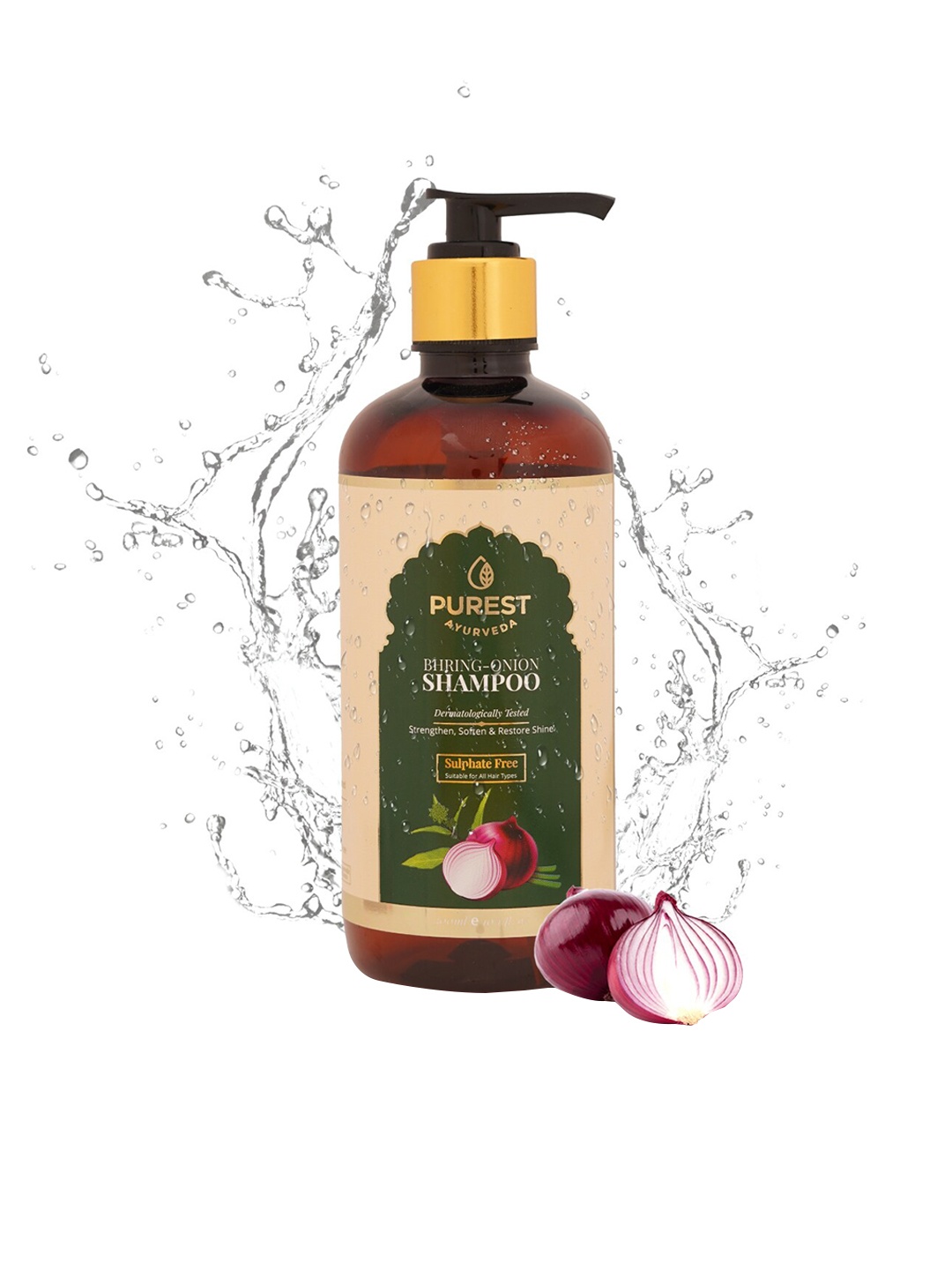 

PUREST AYURVEDA Bhring-Onion Hair Care Shampoo - 300 ml, Beige