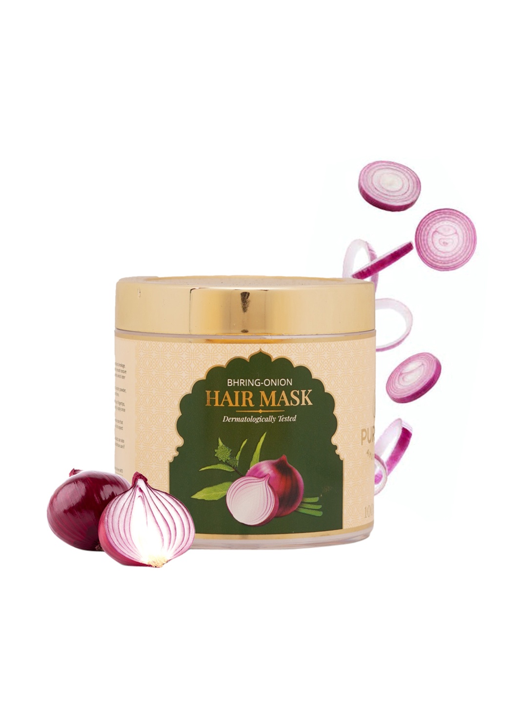 

PUREST AYURVEDA Bhring-Onion Hair Mask - 100ml, Beige