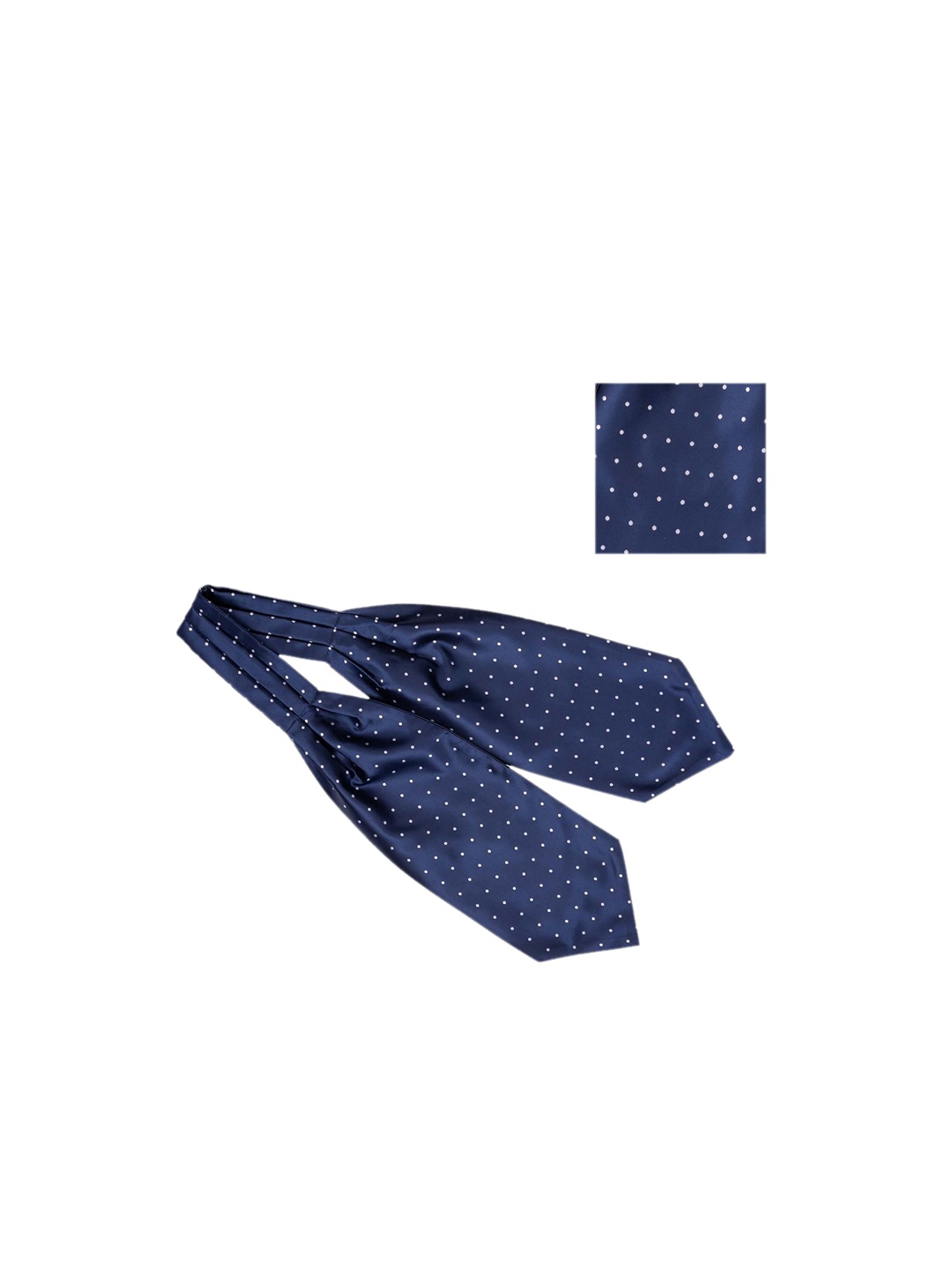 

The Tie Hub Men Blue Polka Dotted Formal Accessory Gift Set