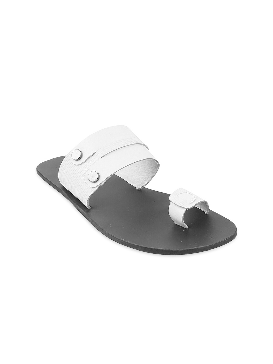 

Metro Men White Leather Comfort Sandals