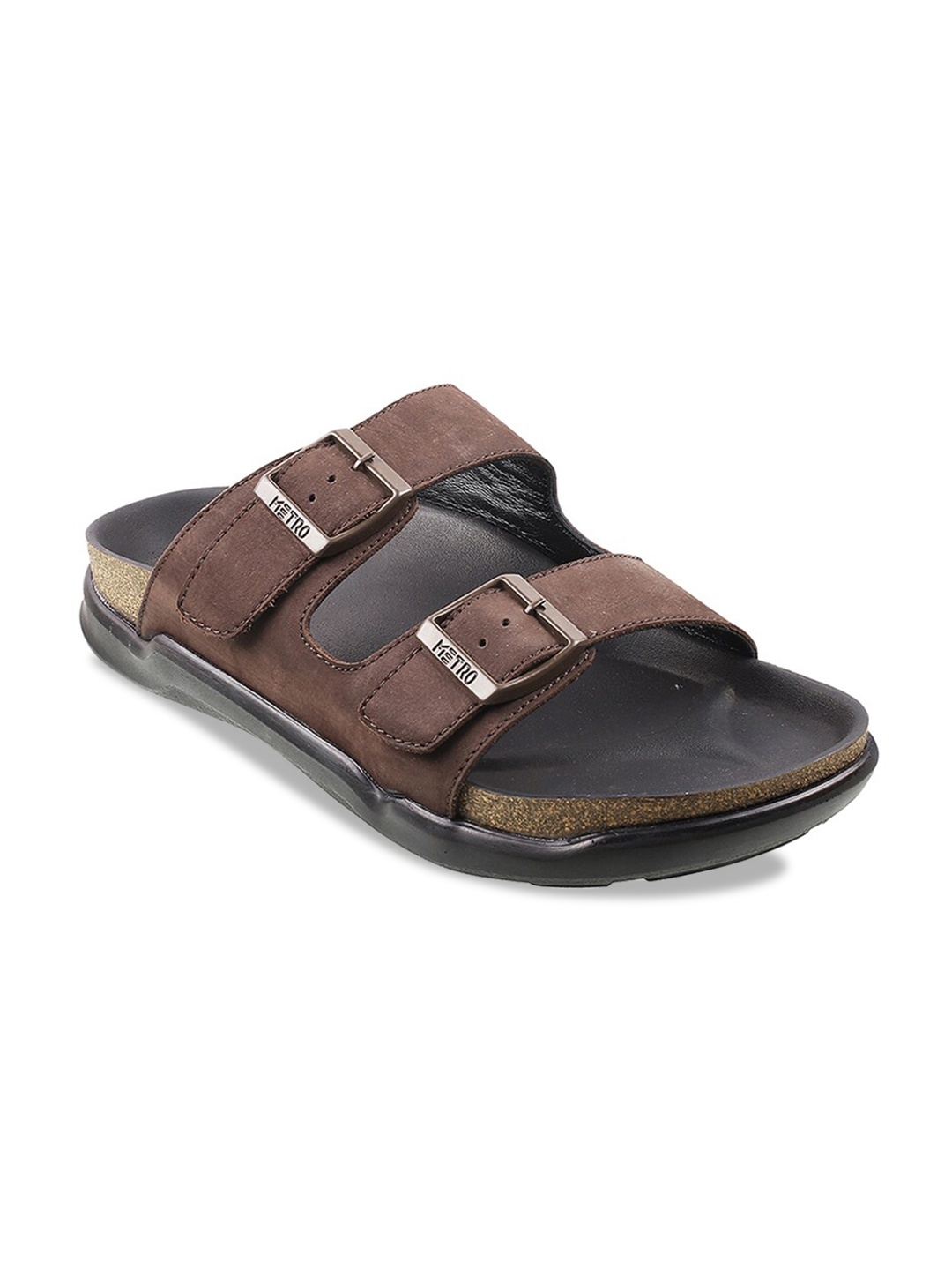 

Metro Men Brown Suede Comfort Sandals