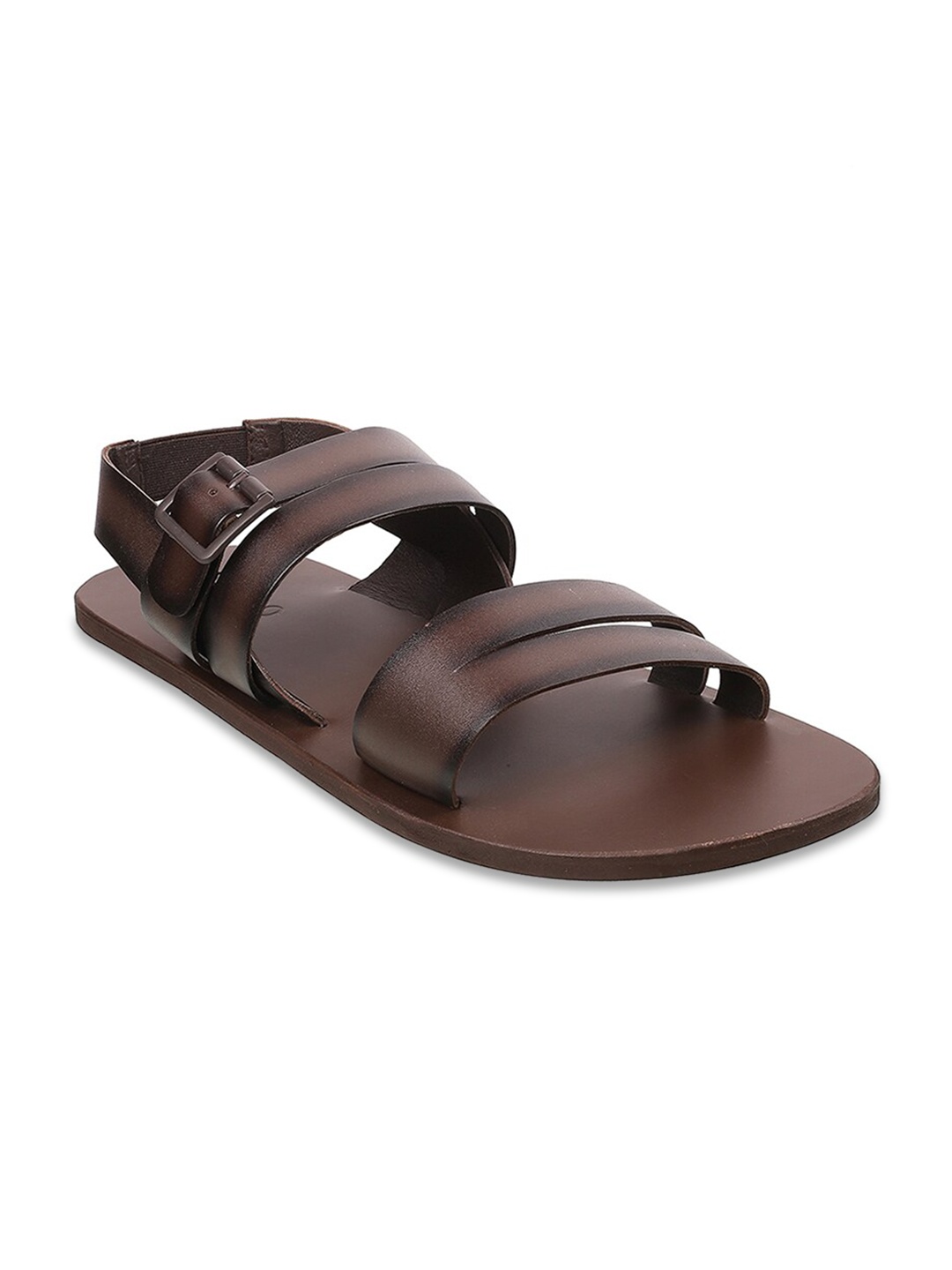 

Metro Men Brown Leather Comfort Sandals