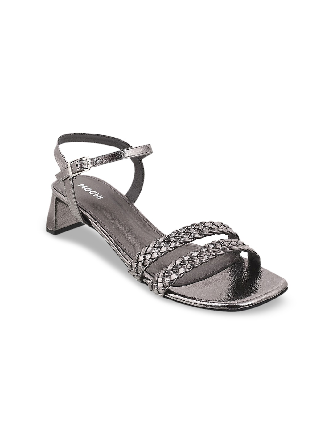 

Mochi Grey Block Sandals