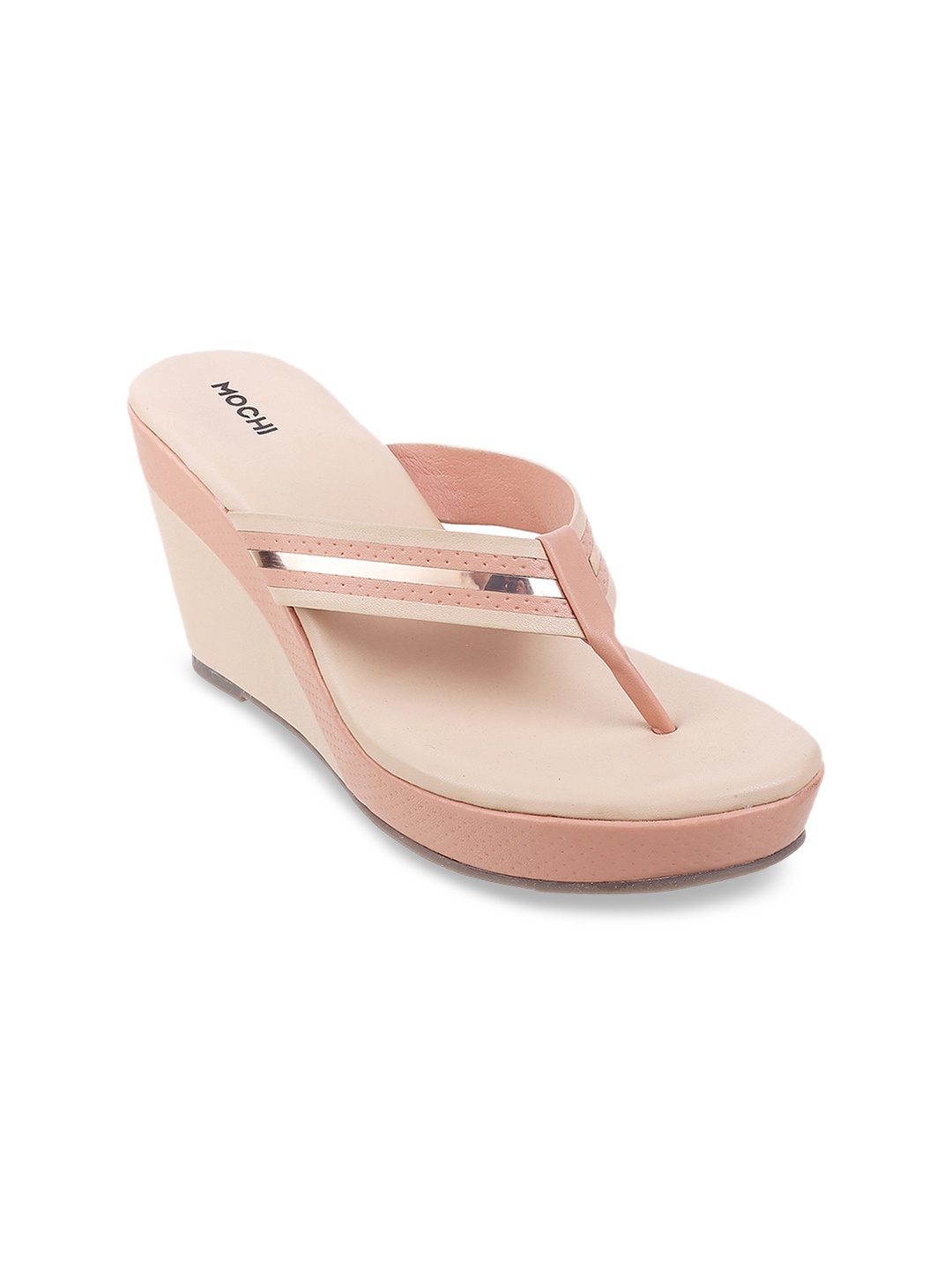 

Mochi Beige Wedge Sandals