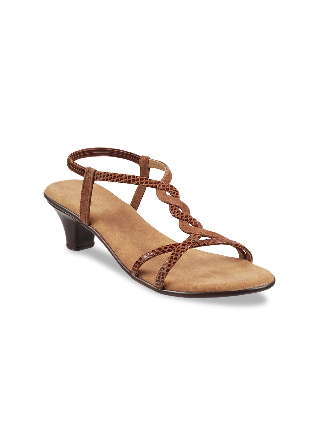 

Mochi Tan Leather Block Sandals