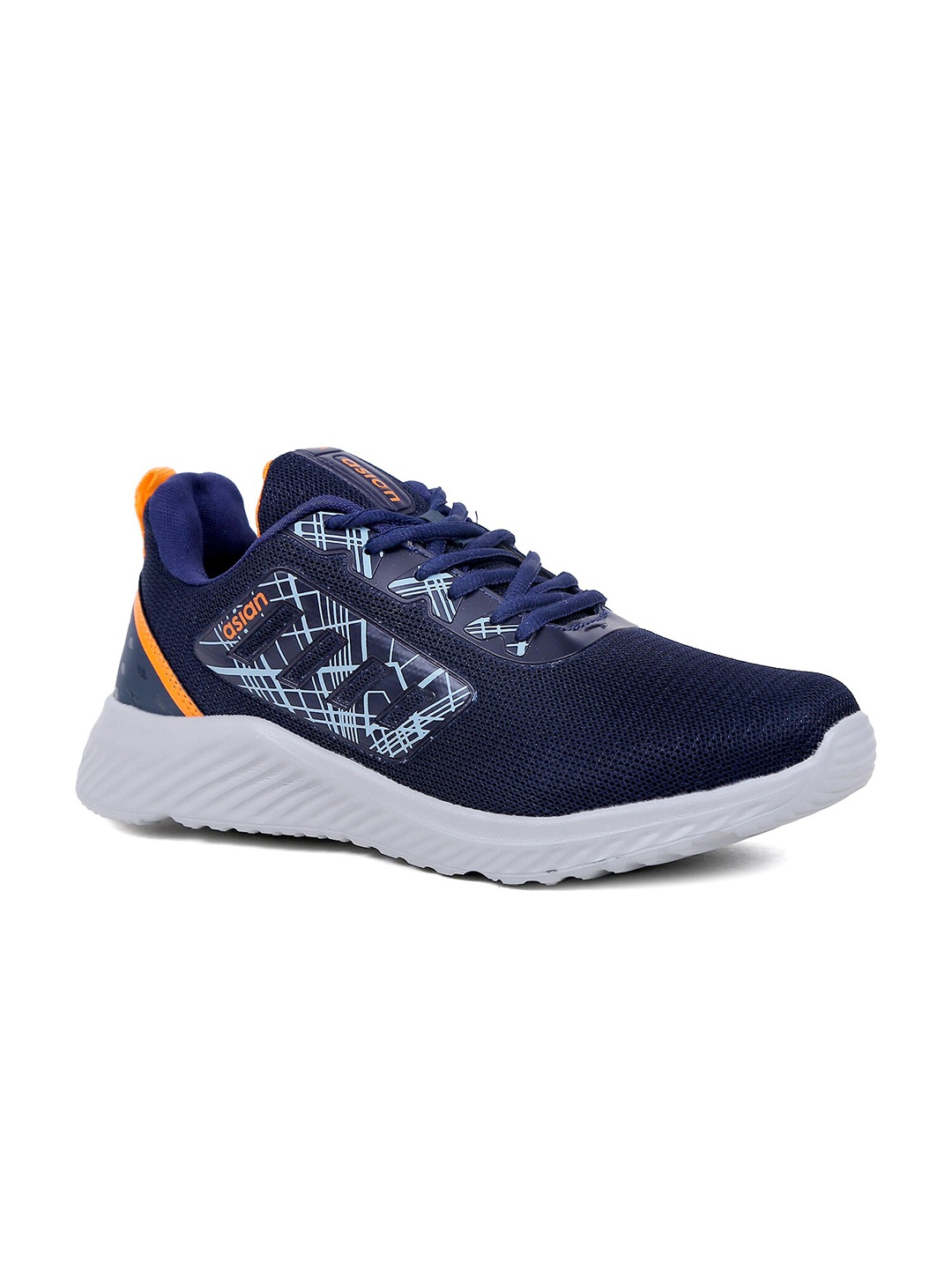 

ASIAN Men Navy Blue Mesh Running Non-Marking Shoes