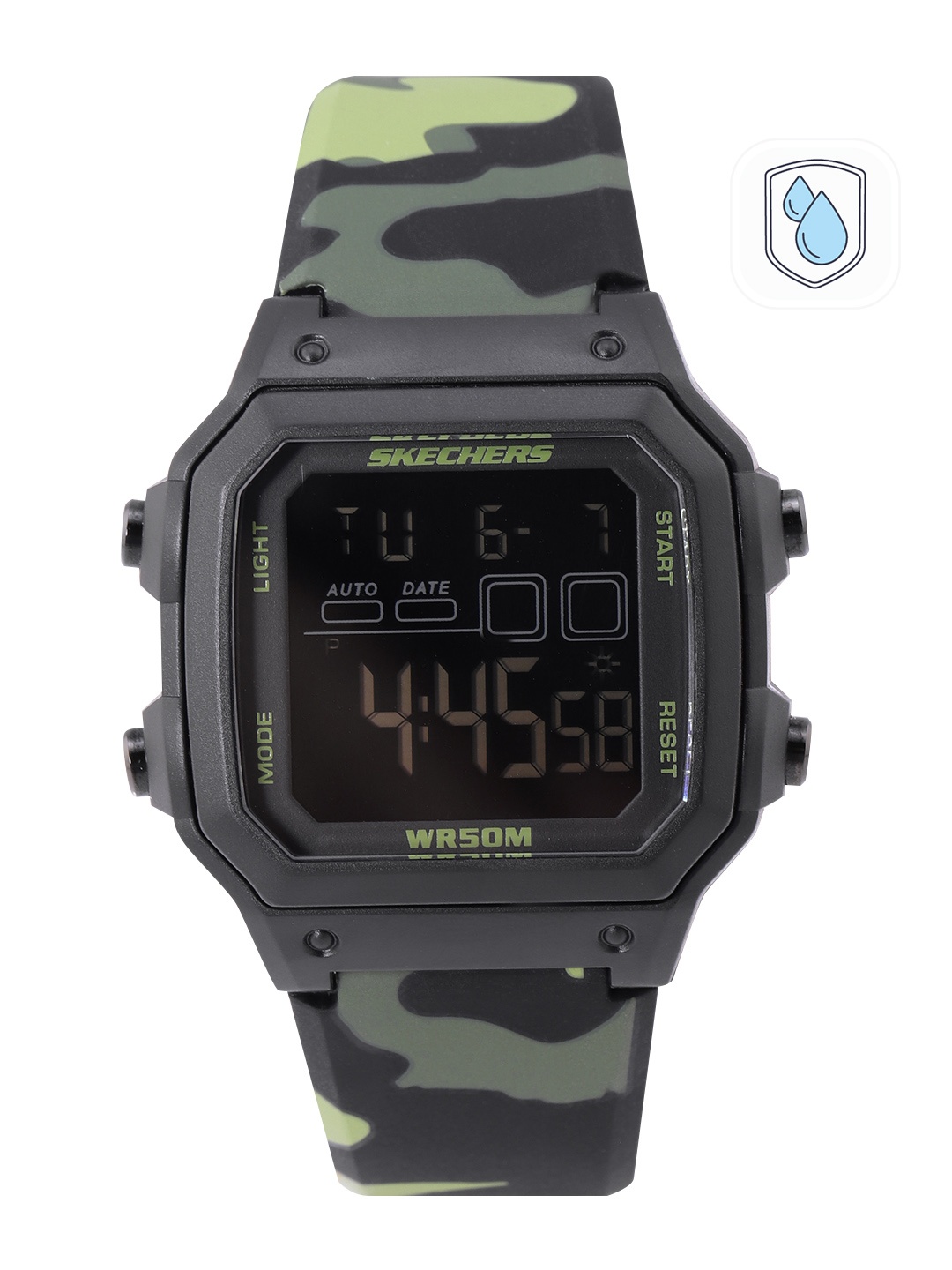 

Skechers Men Black Dial & Camouflage Print Straps Hosford Digital Watch SR5133