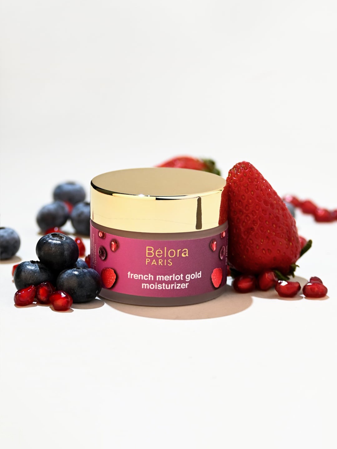 

Belora Paris Sustainable French Merlot Gold Face Moisturizer with Vitamin C & E 50 ml, Pink