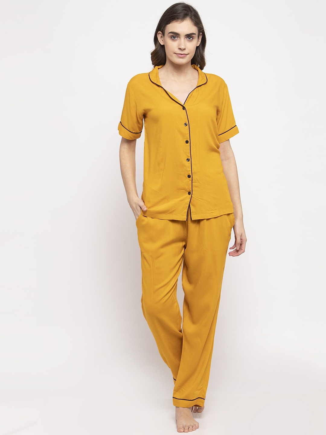 

NEUDIS Women Yellow Night suit