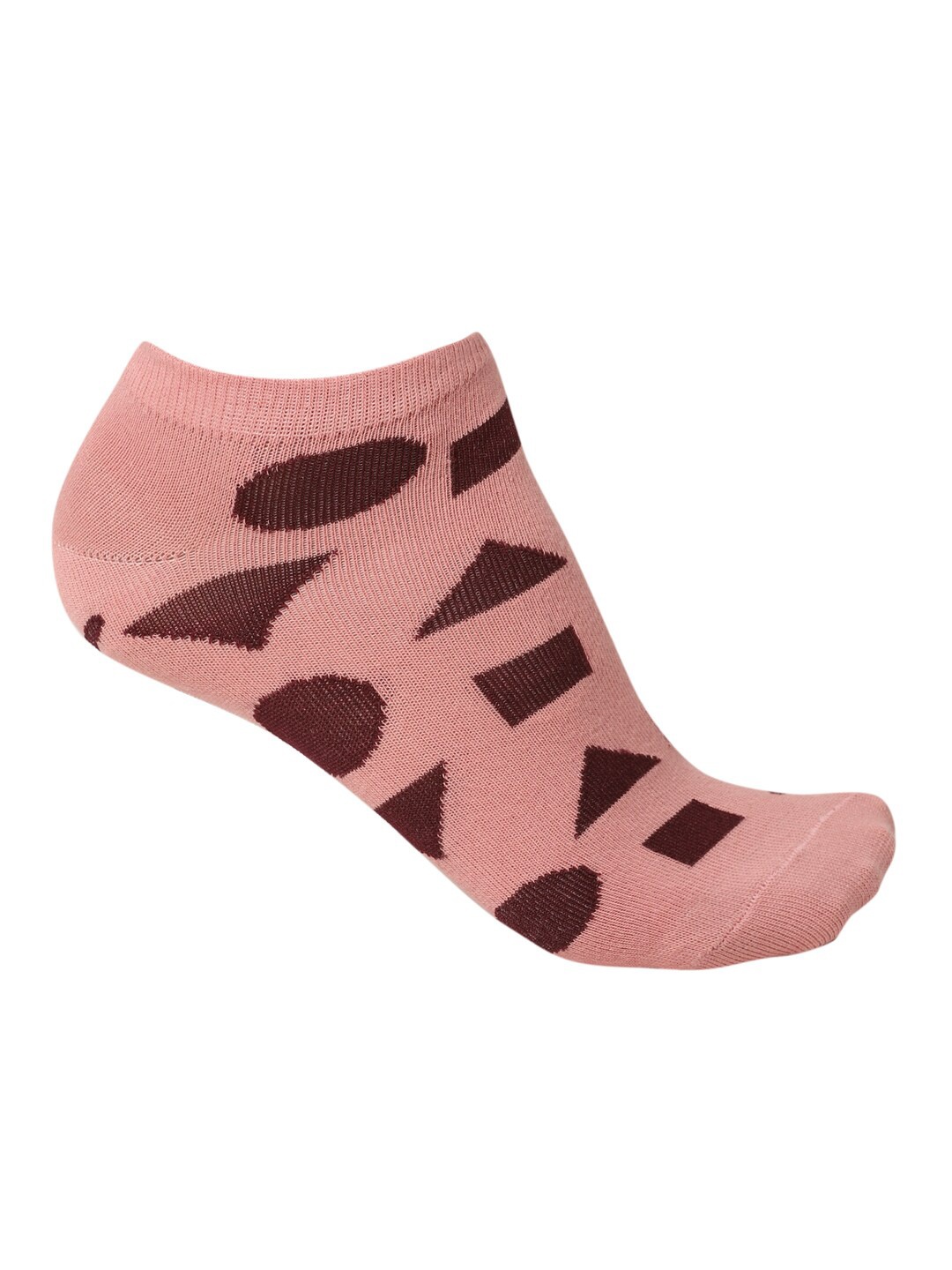 

FOREVER 21 Men Pink Patterned Cotton Socks