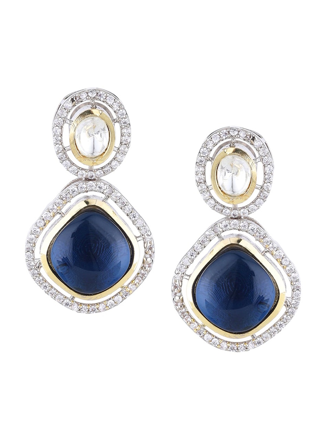 

Runjhun Blue Contemporary Drop Earrings