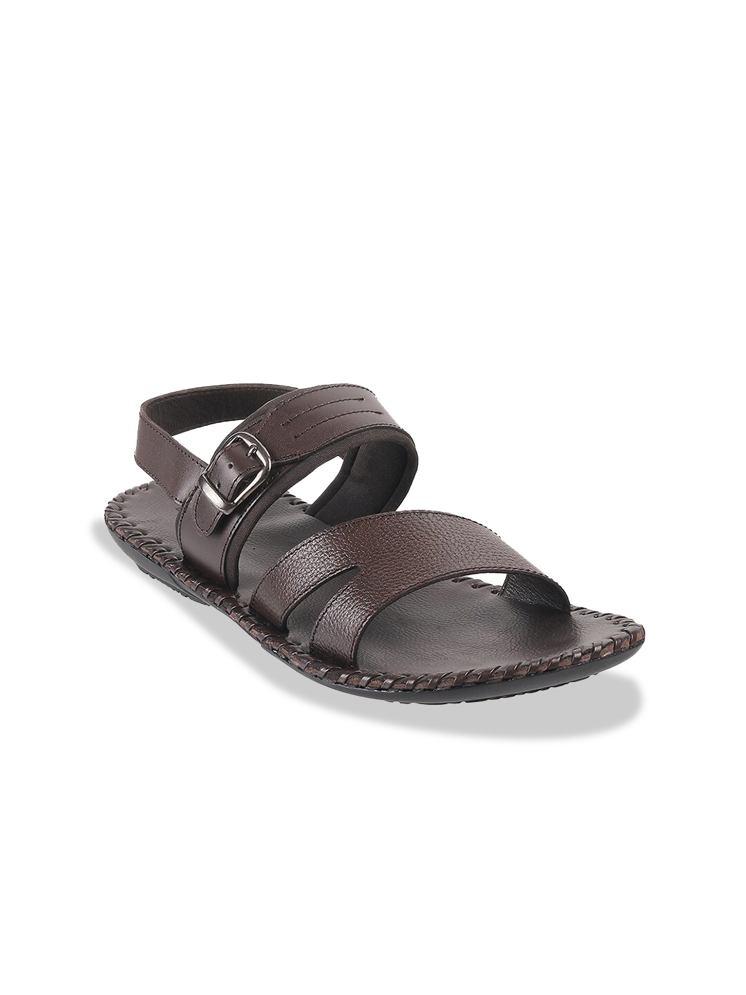 

Mochi Men Brown Leather Comfort Sandals