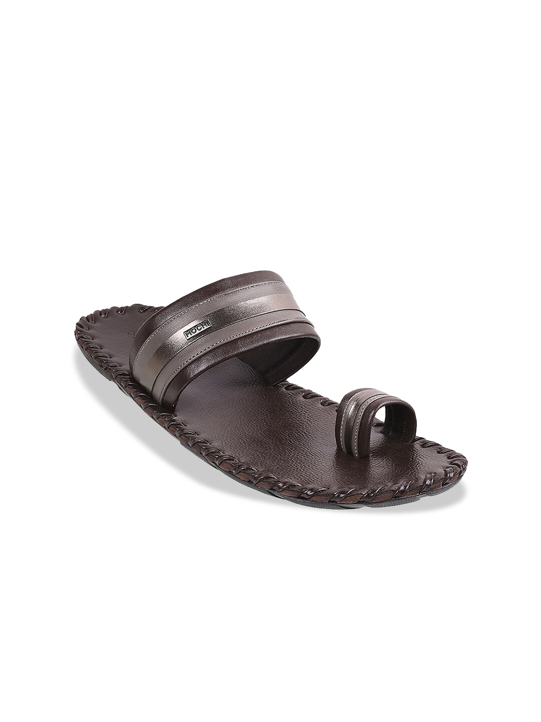 

Mochi Men Brown Leather Comfort Sandals