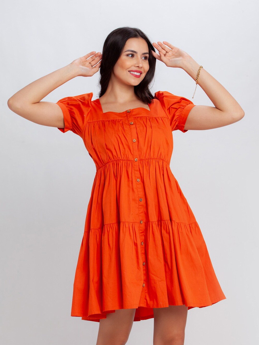

Zink London Orange Dress