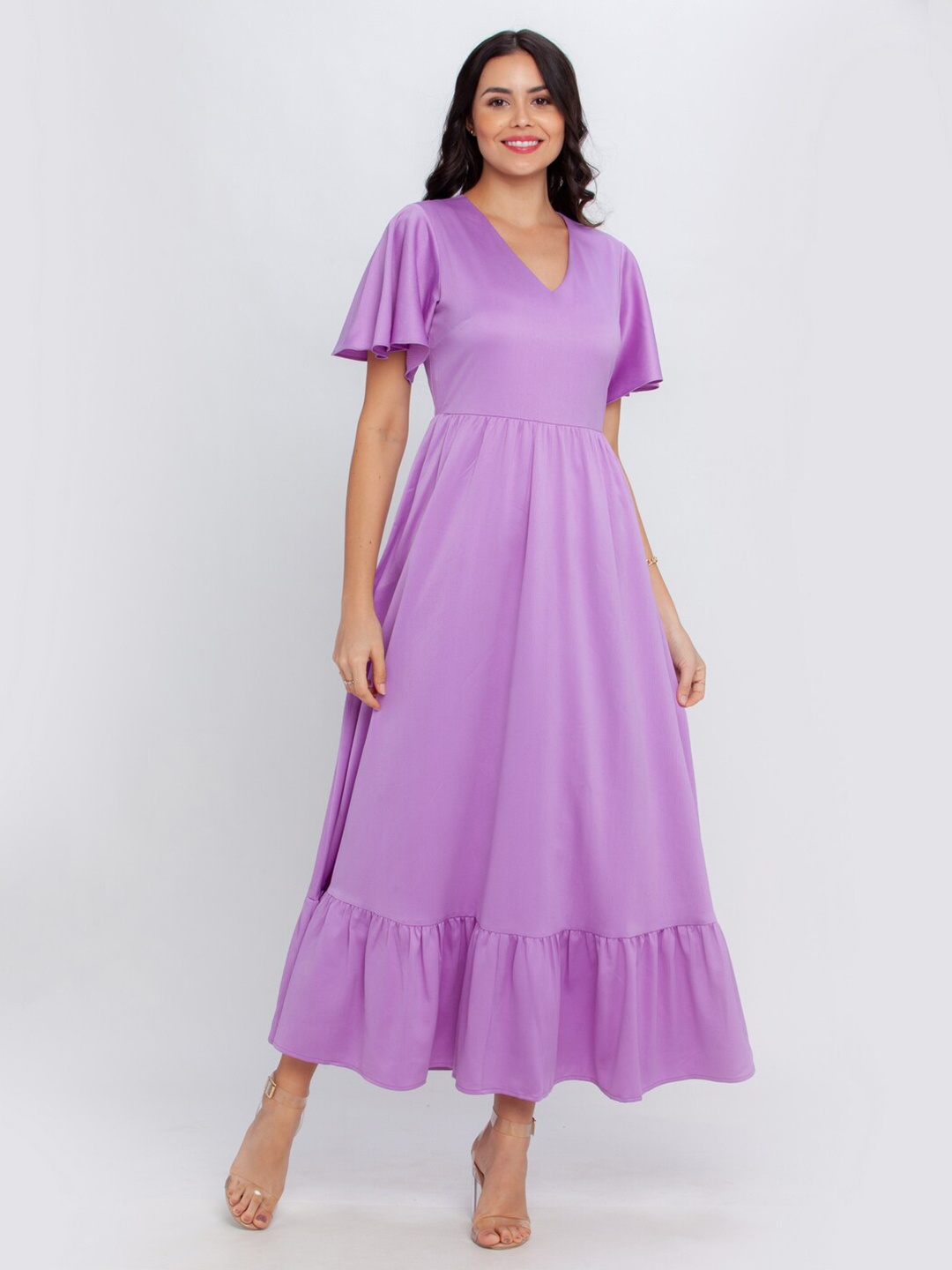 

Zink London Purple Maxi Dress
