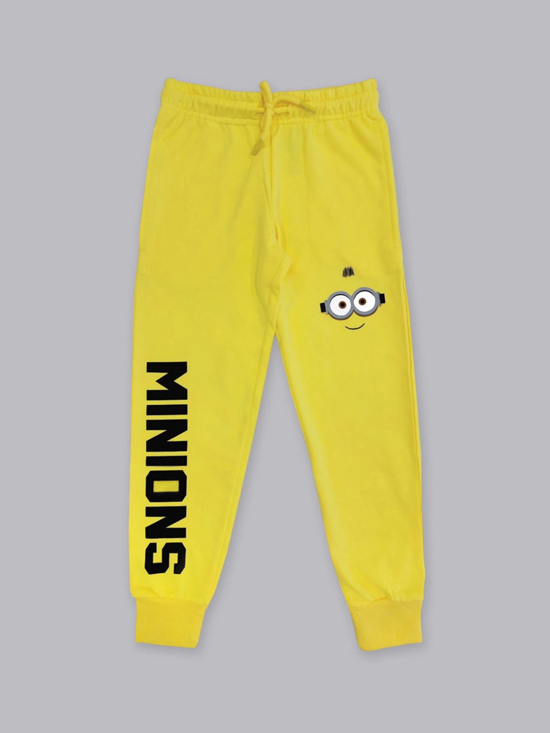 

Kids Ville Boys Yellow Solid Minions Featured Jogger