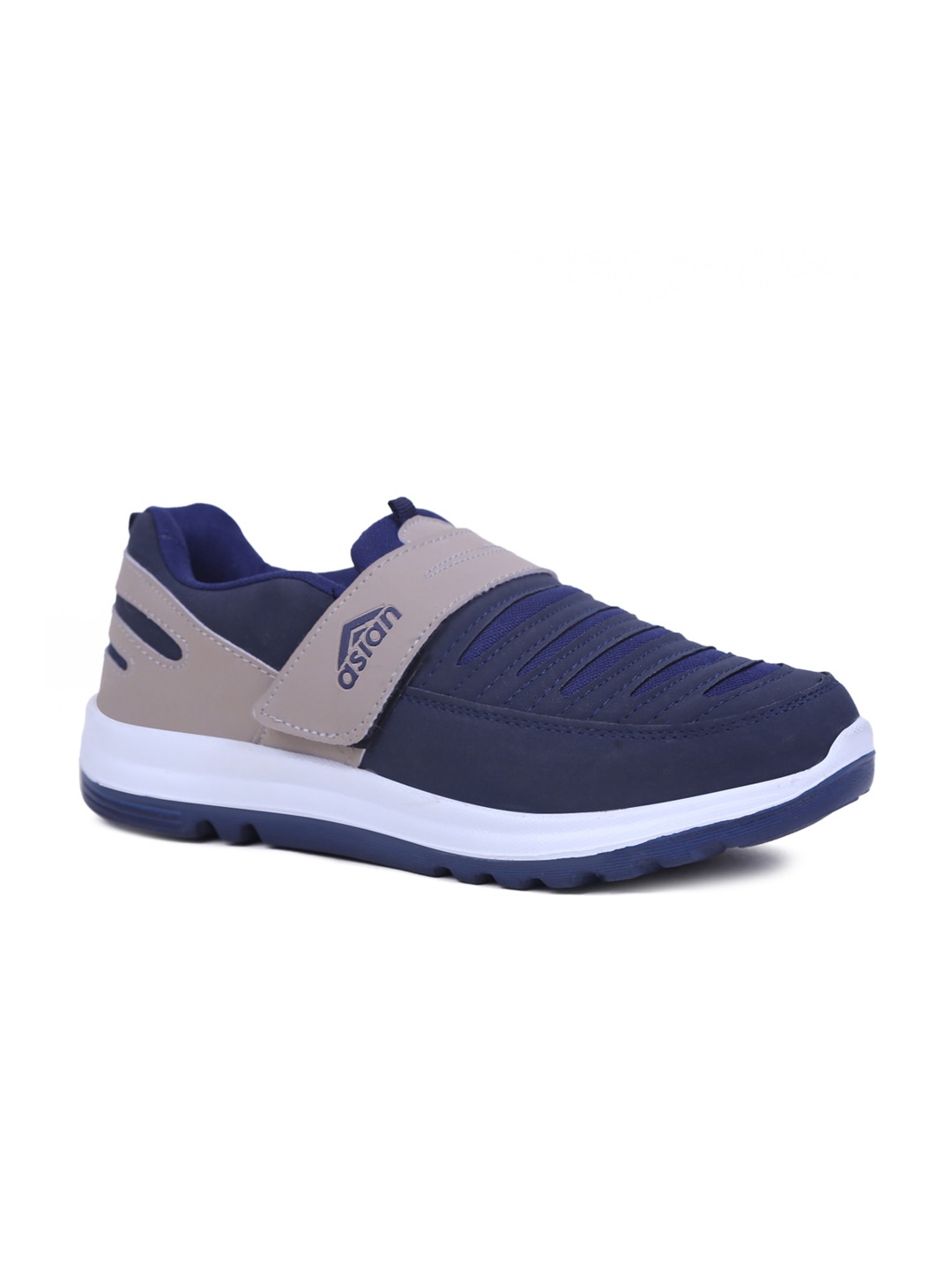 

ASIAN Men Navy Blue Slip-On Sneakers