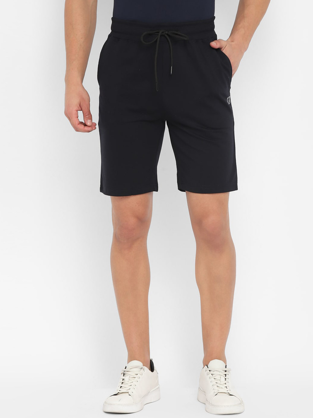 

Turtle Men Navy Blue Slim Fit Training or Gym Sports Shorts