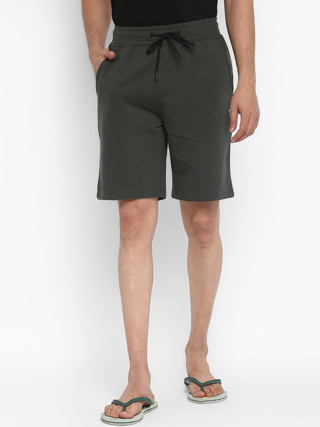 

Turtle Men Charcoal Slim Fit Training or Gym Shorts