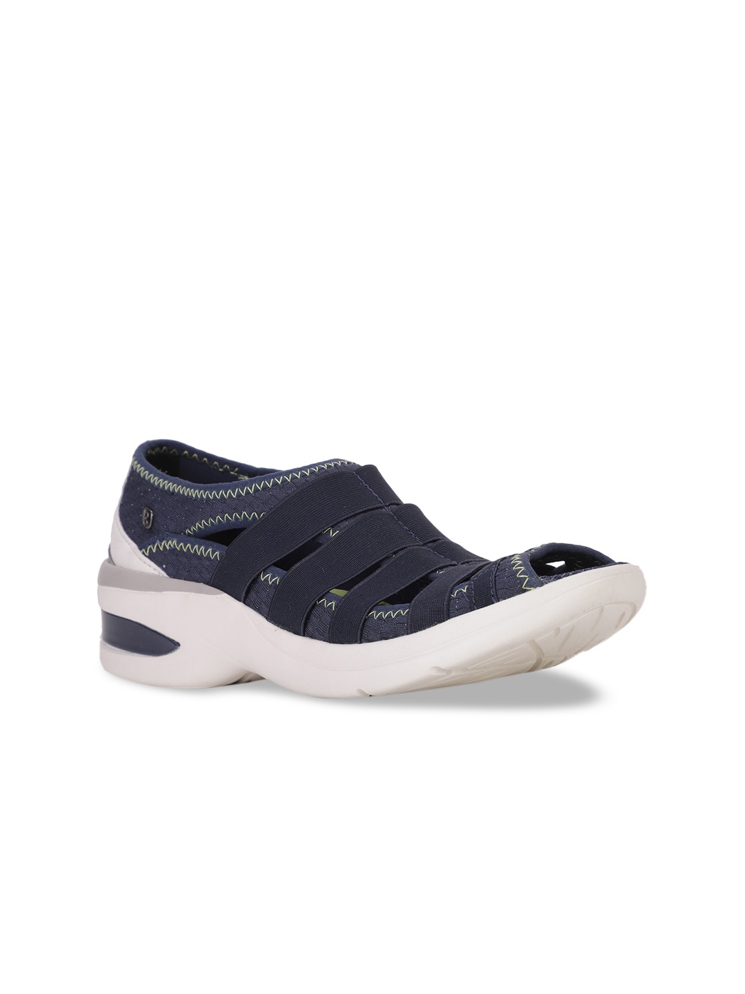 

Naturalizer Women Blue Colourblocked Patent Leather Slip-On Sneakers