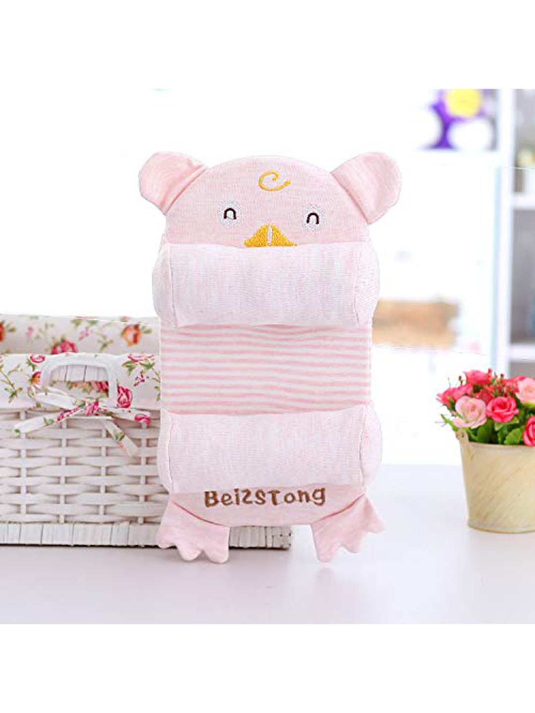 

SYGA Kids Pink Adjustable Non-Toxic Skin-Friendly Pillow