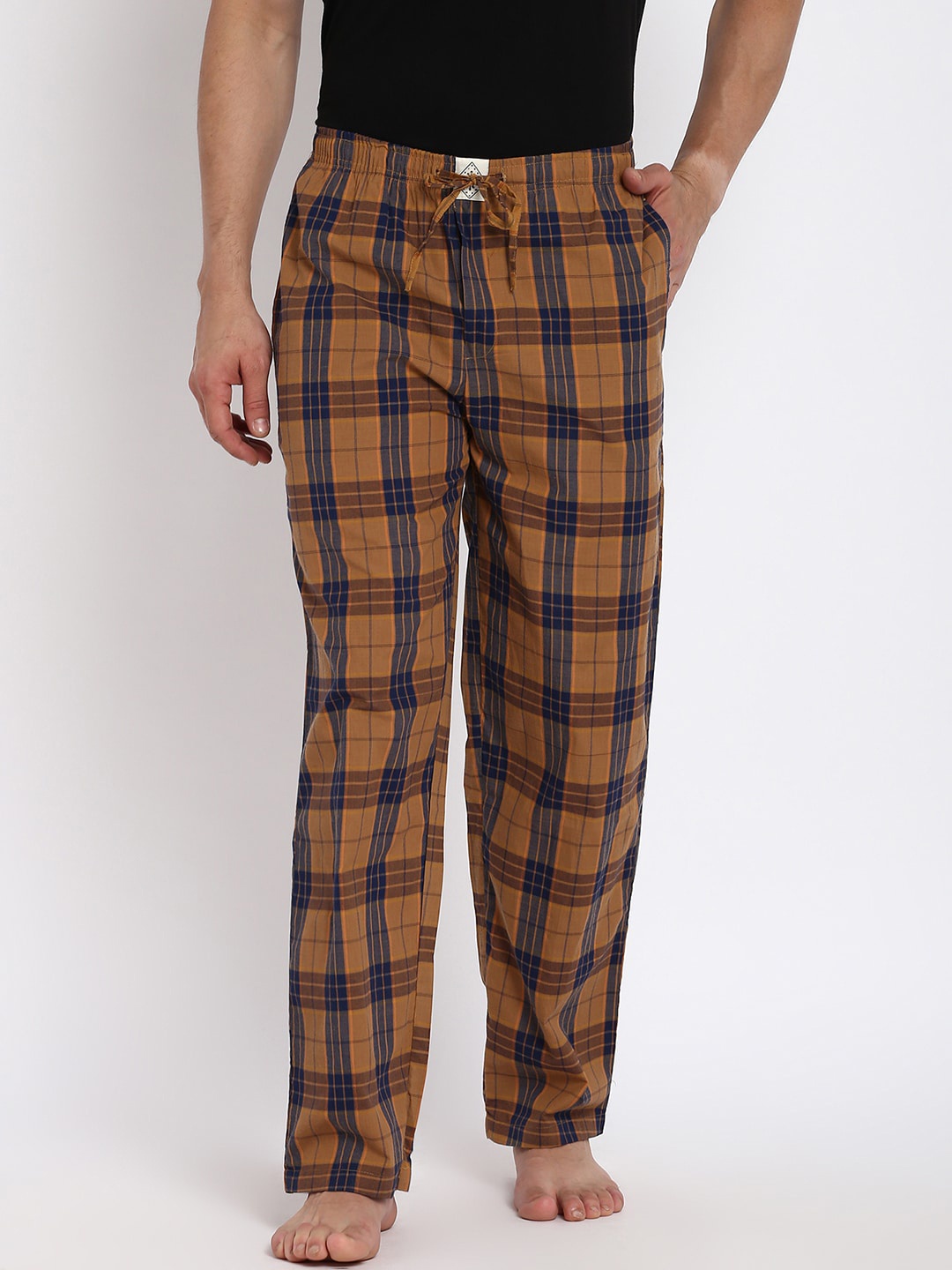 

abof Men Brown Lounge Pants