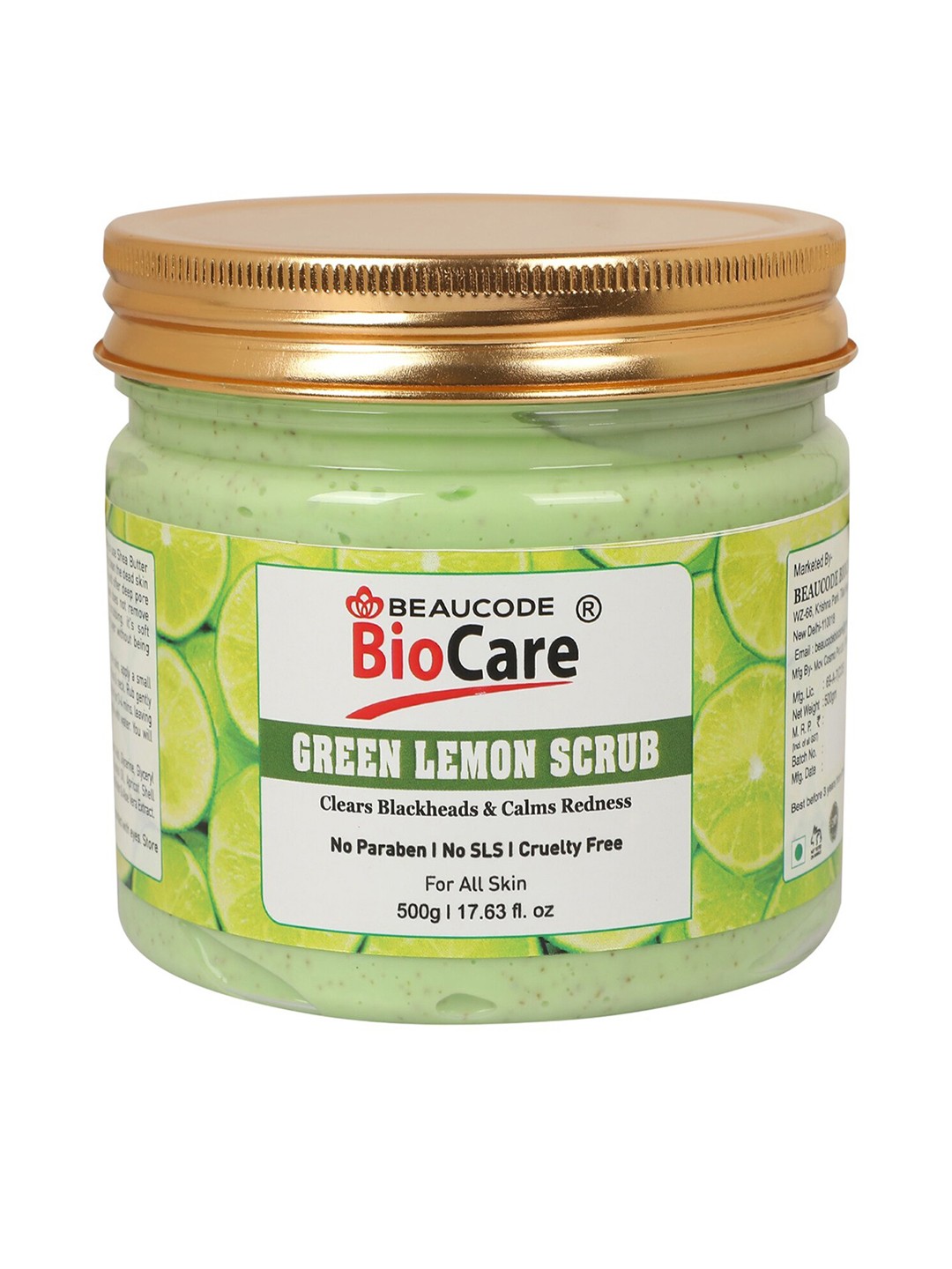 

BEAUCODE BIOCARE Green Lemon Scrub for All Skin Types - 500 g