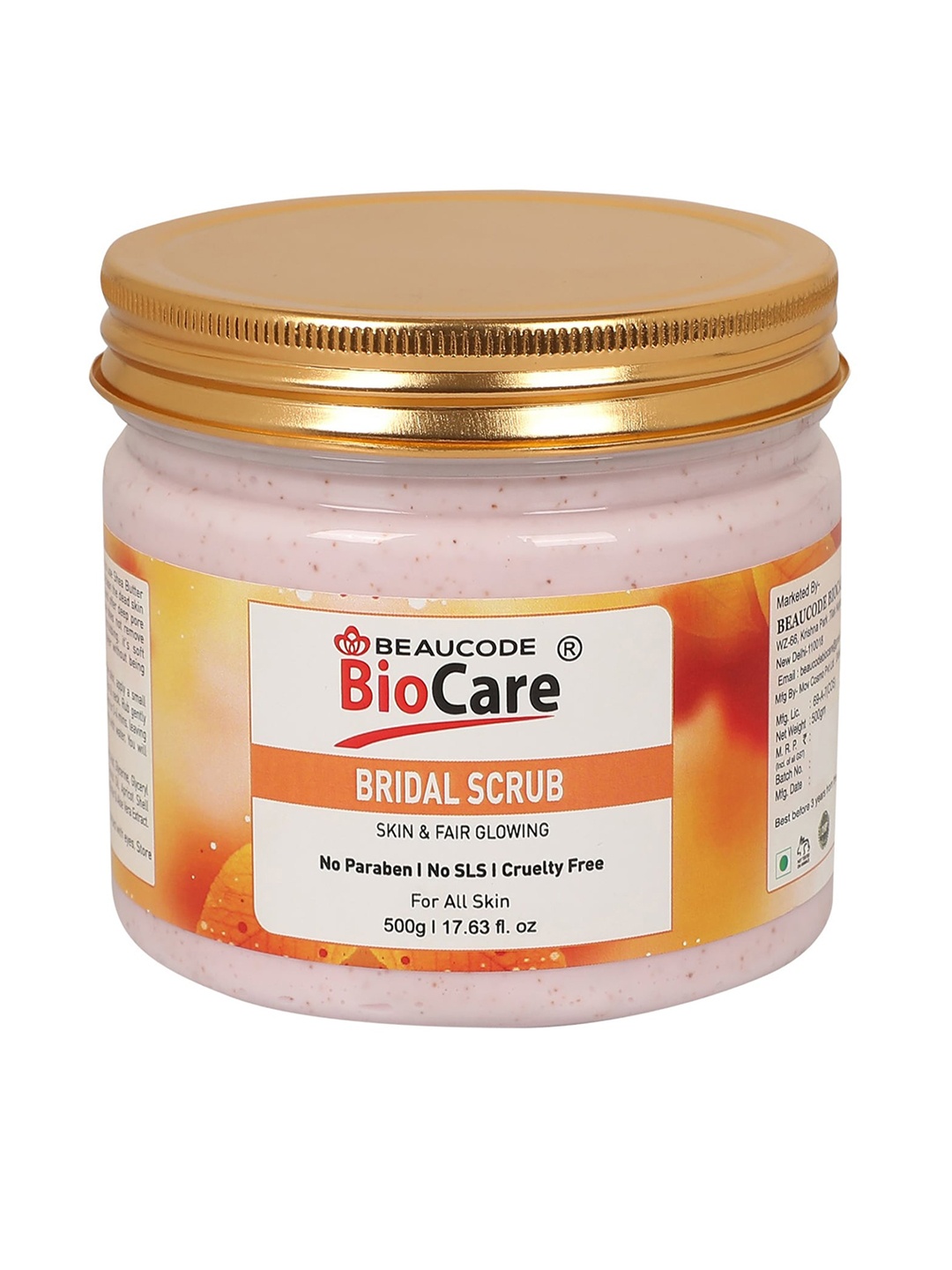 

BEAUCODE BIOCARE Bridal Face Scrub for Glowing Skin - 500 g, Pink