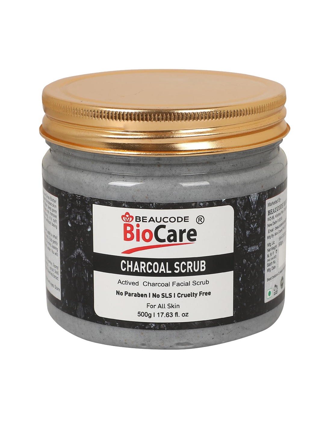 

BEAUCODE BIOCARE Activated Charcoal Facial Scrub - 500 g, Black