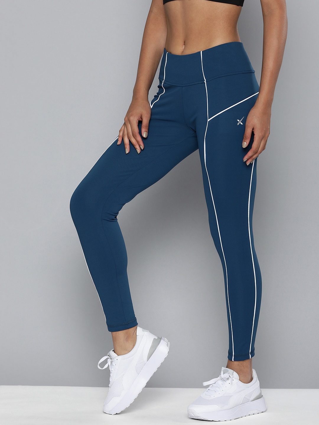 

HRX by Hrithik Roshan Women Blue Training Tights