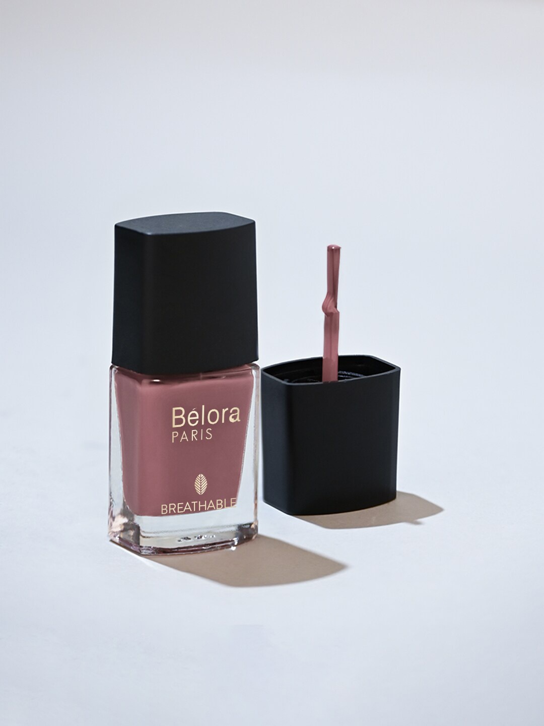 

Belora Paris Breathable Made Safe Longstay Sustainable Nail Polish - Luv Brown 7, Pink