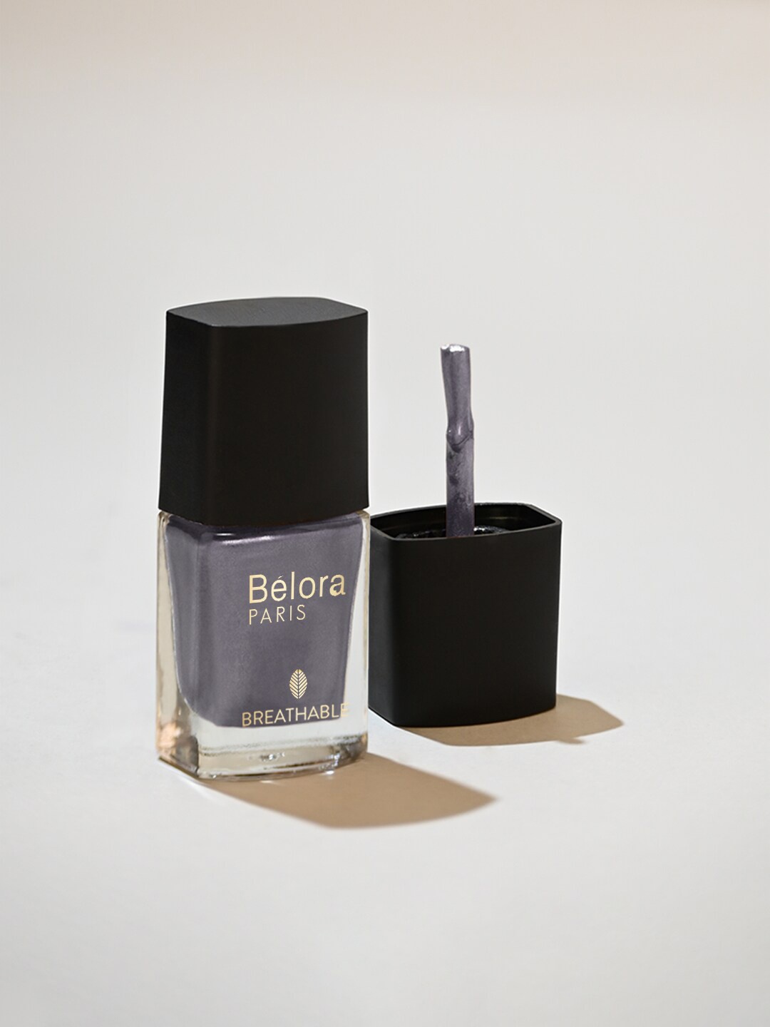 

Belora Paris Breathable Made Safe Longstay Sustainable Nail Polish - Fun Nude 8, Grey