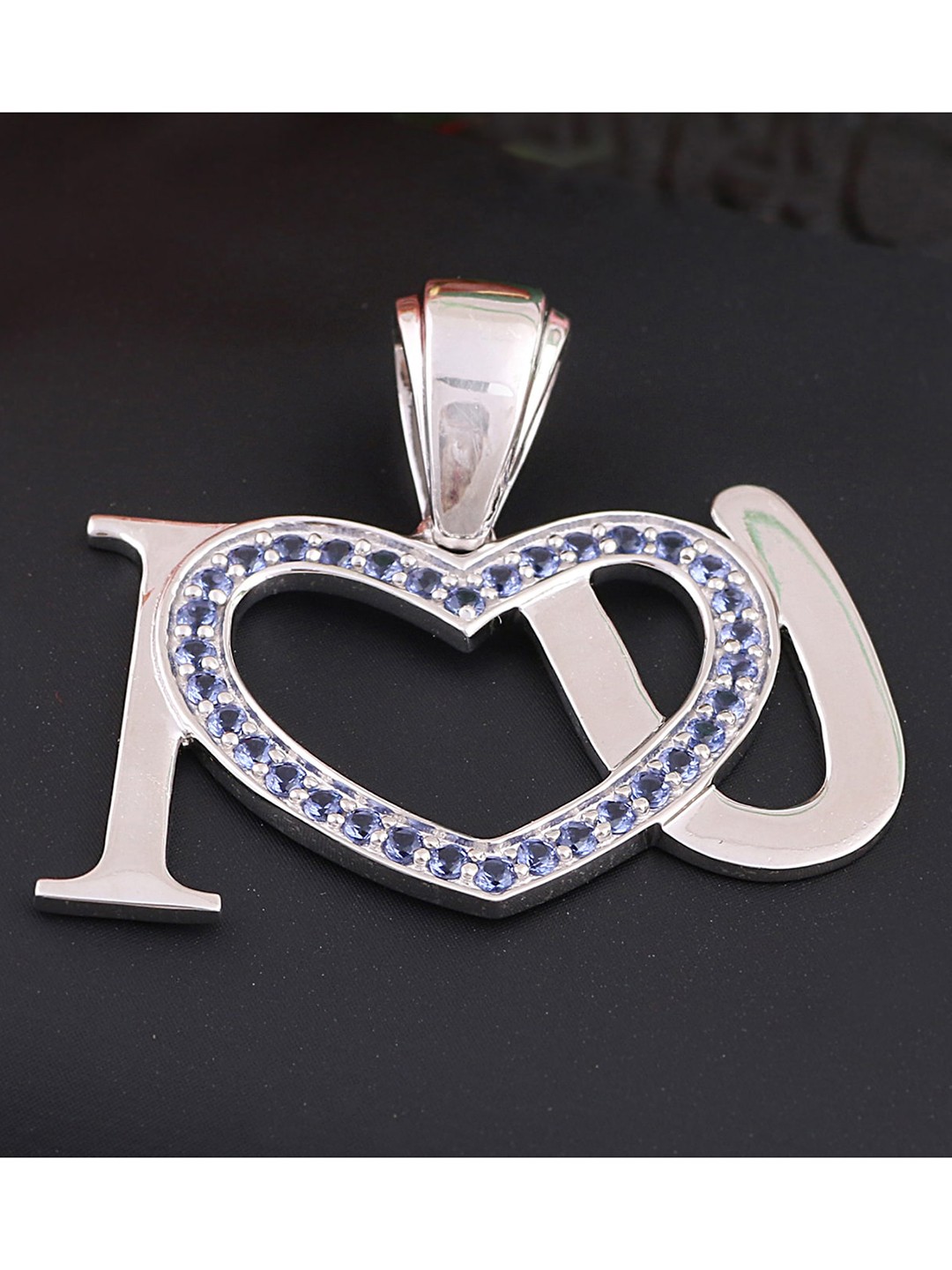 

Silgo Women Rhodium-plated silver Cubic zirconia stone-studded pendant