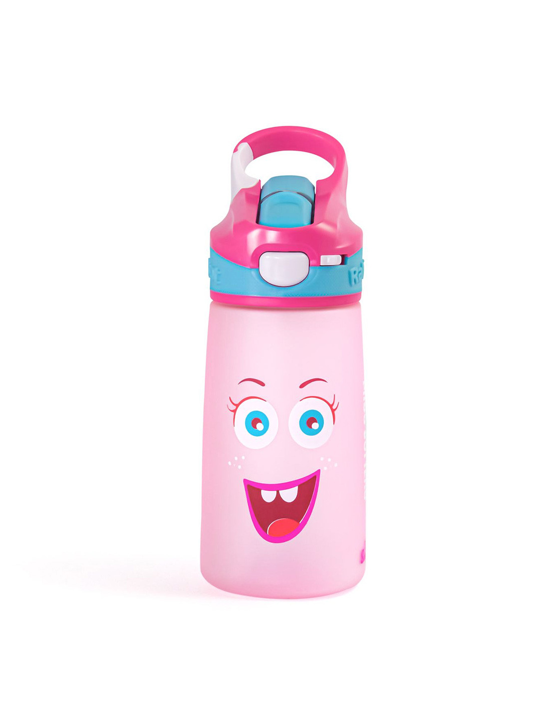 

Rabitat Girls Pink & Blue Printed Snap Lock Sipper Bottle