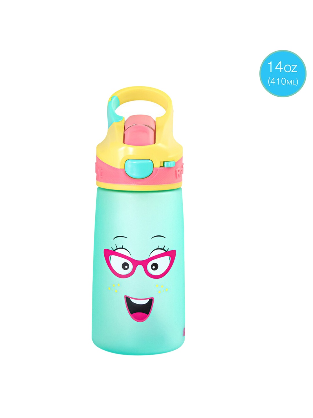 

Rabitat Girls Blue & Yellow Printed Water Bottle