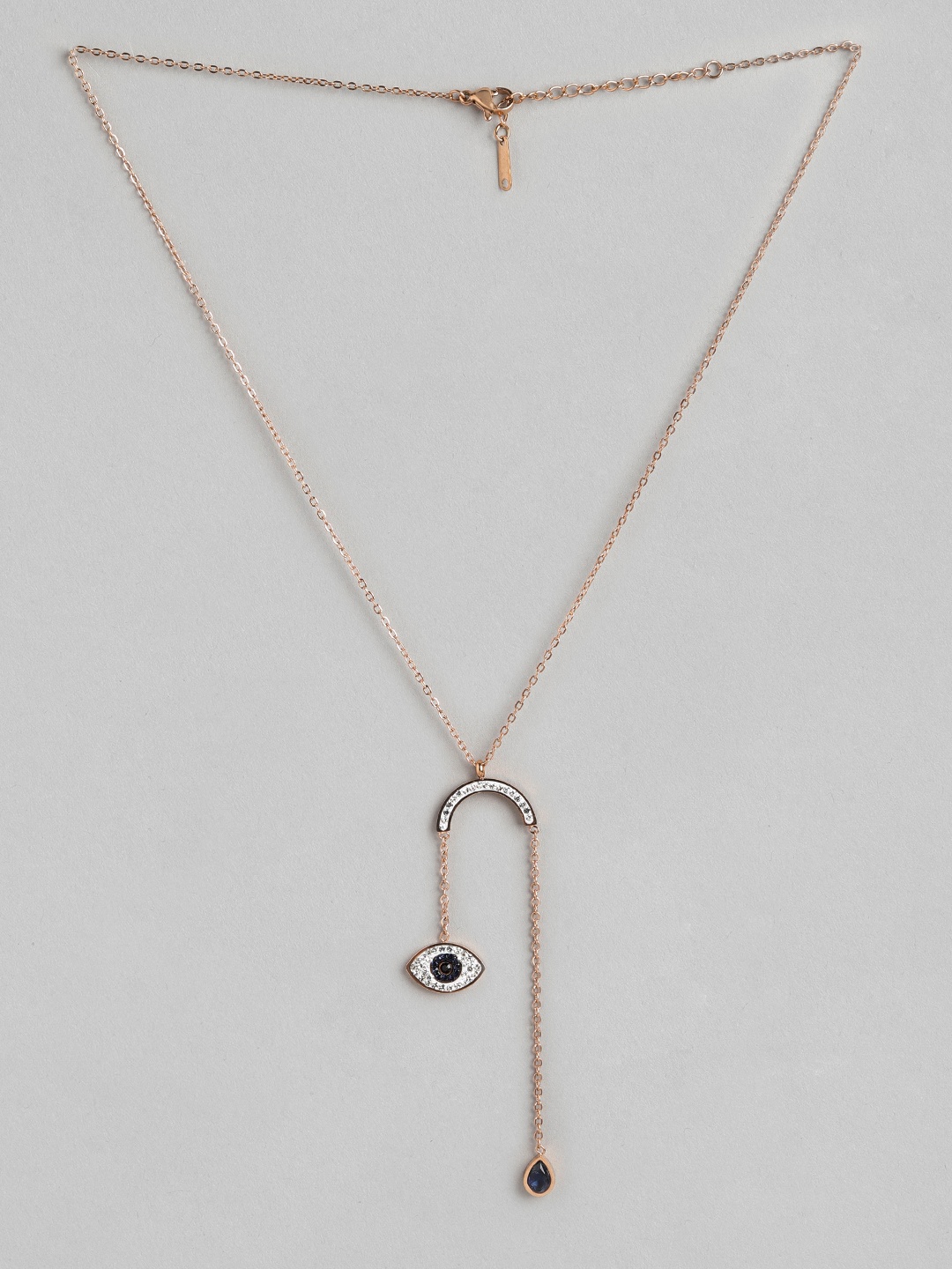 

Blueberry Gold-Toned Gold-Plated Evil Eye Chain