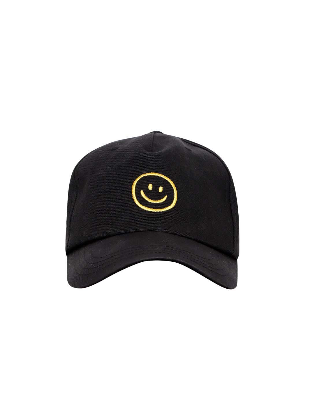 

Blueberry Unisex Black Embroidered Pure Cotton Baseball Cap