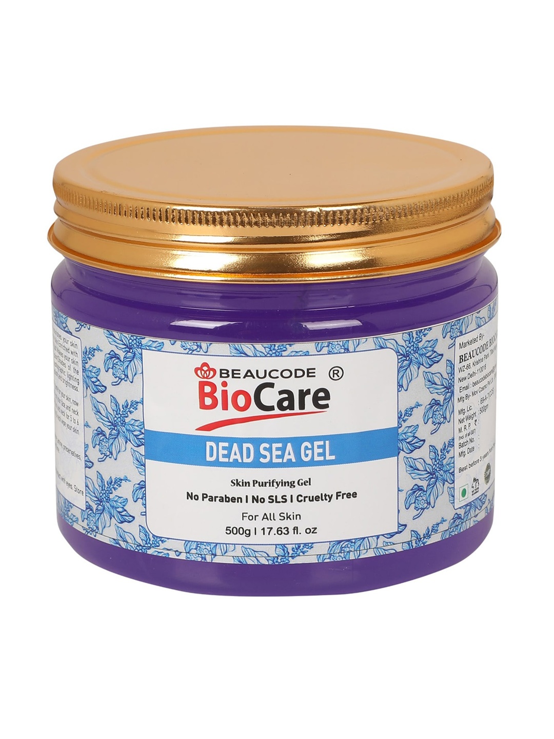 

BEAUCODE BIOCARE Dead Sea Gel for All Skin Types - 500 g, Blue