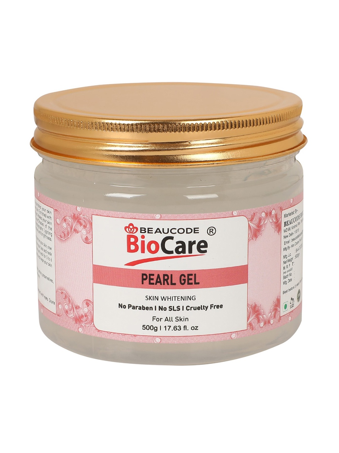 

BEAUCODE BIOCARE Pearl Gel for All Skin Types - 500 g, Pink