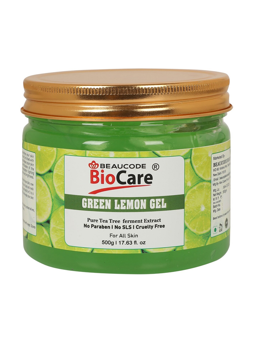 

BEAUCODE BIOCARE Green Lemon Gel for All Skin Types - 500 g