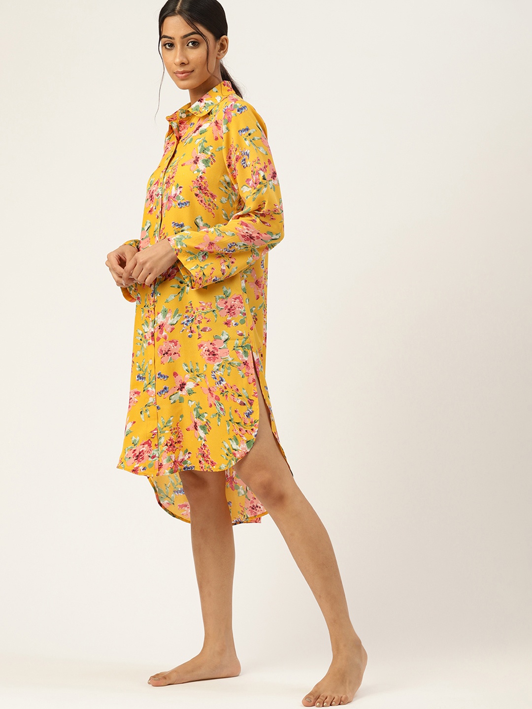 

ETC Yellow Printed Nightdress