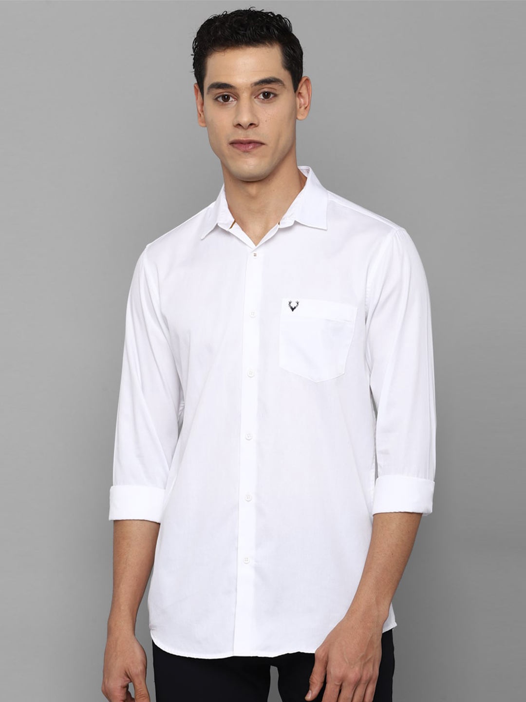 

Allen Solly Men White Slim Fit Casual Shirt