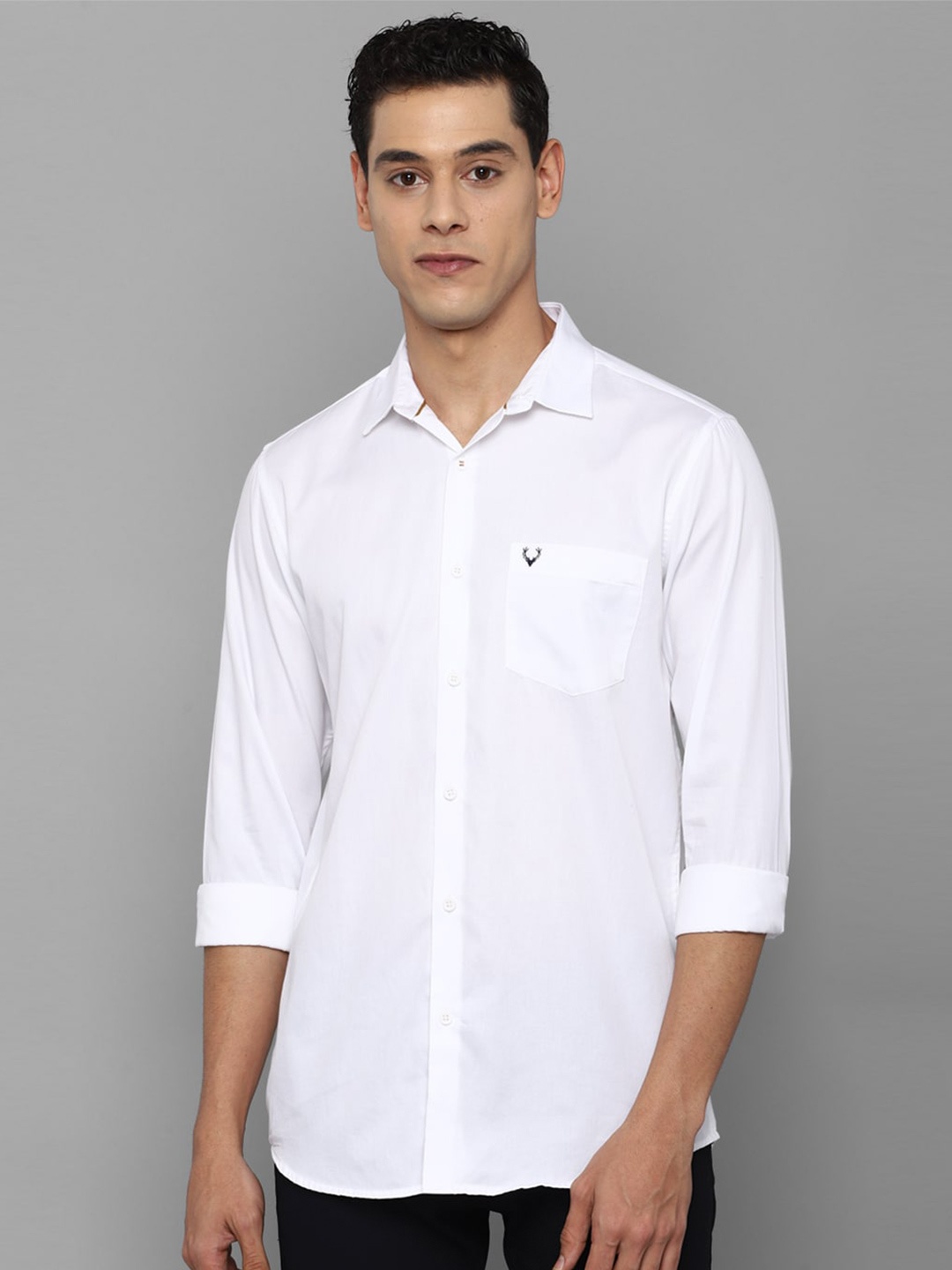 

Allen Solly Men White Slim Fit Casual Shirt