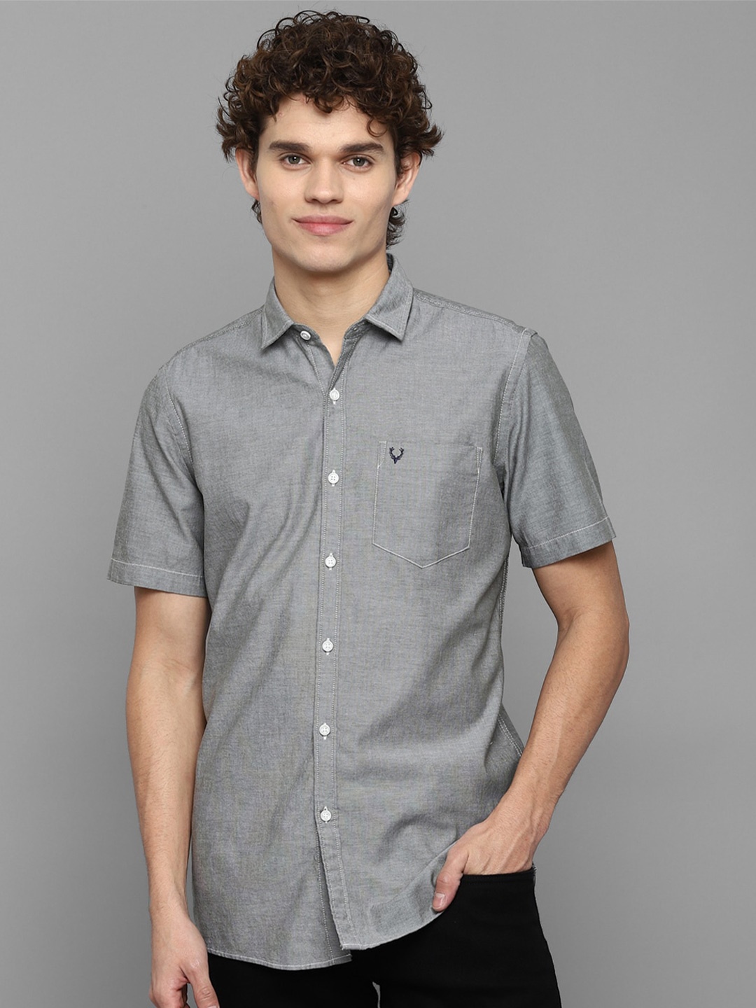

Allen Solly Sport Men Grey Casual Shirt