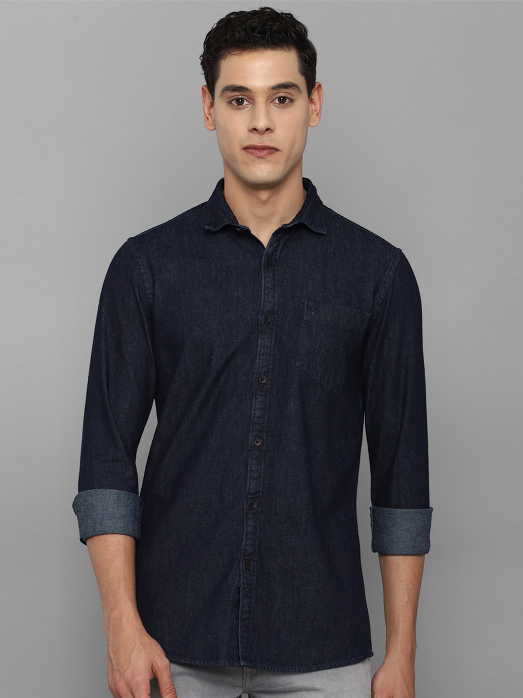 

Allen Solly Sport Men Navy Blue Casual Shirt