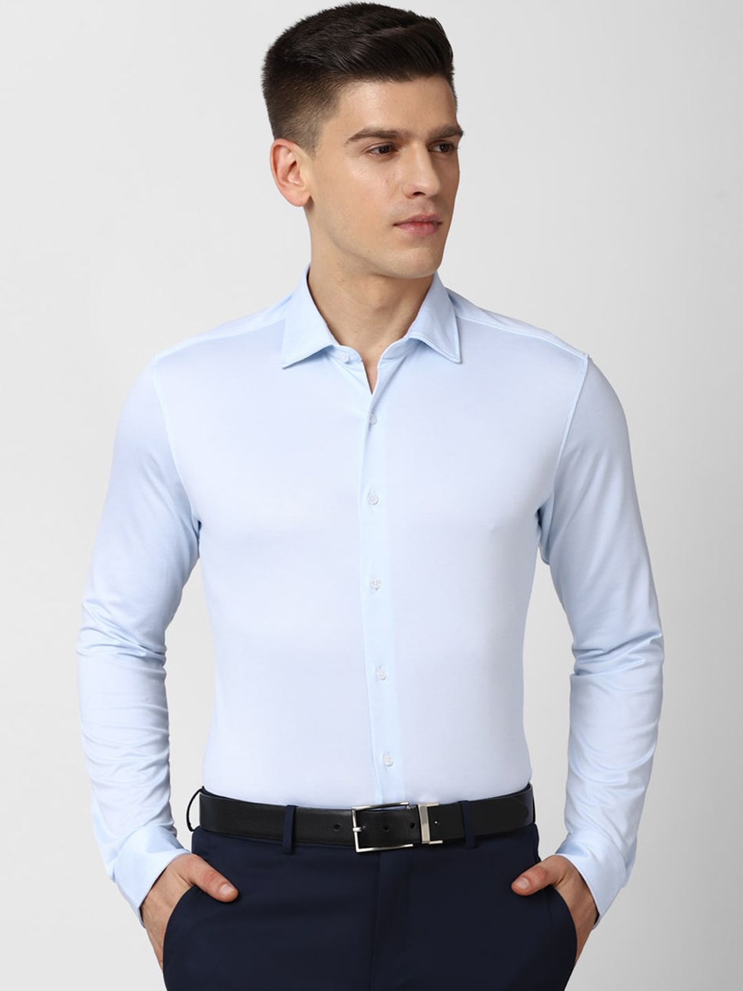 

Van Heusen Men Blue Slim Fit Formal Shirt