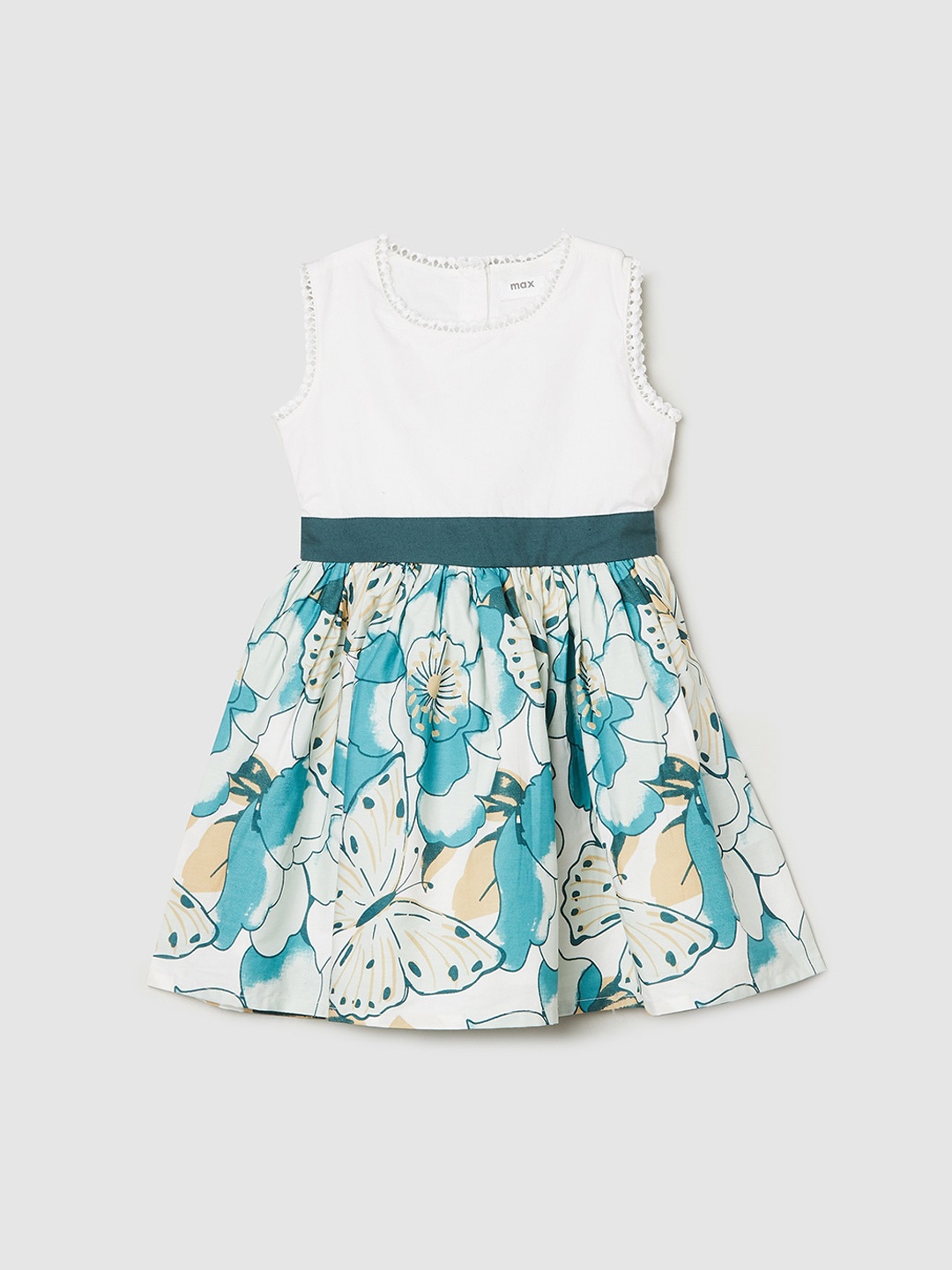 

max White Floral Dress