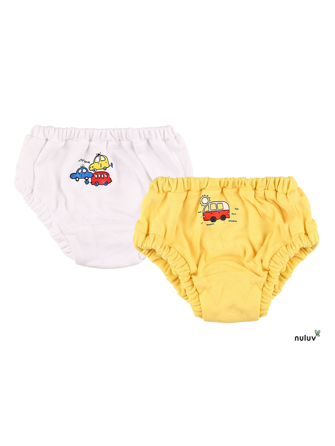 

Nuluv Boys Pack of 2 Assorted Pure Cotton Basic Briefs