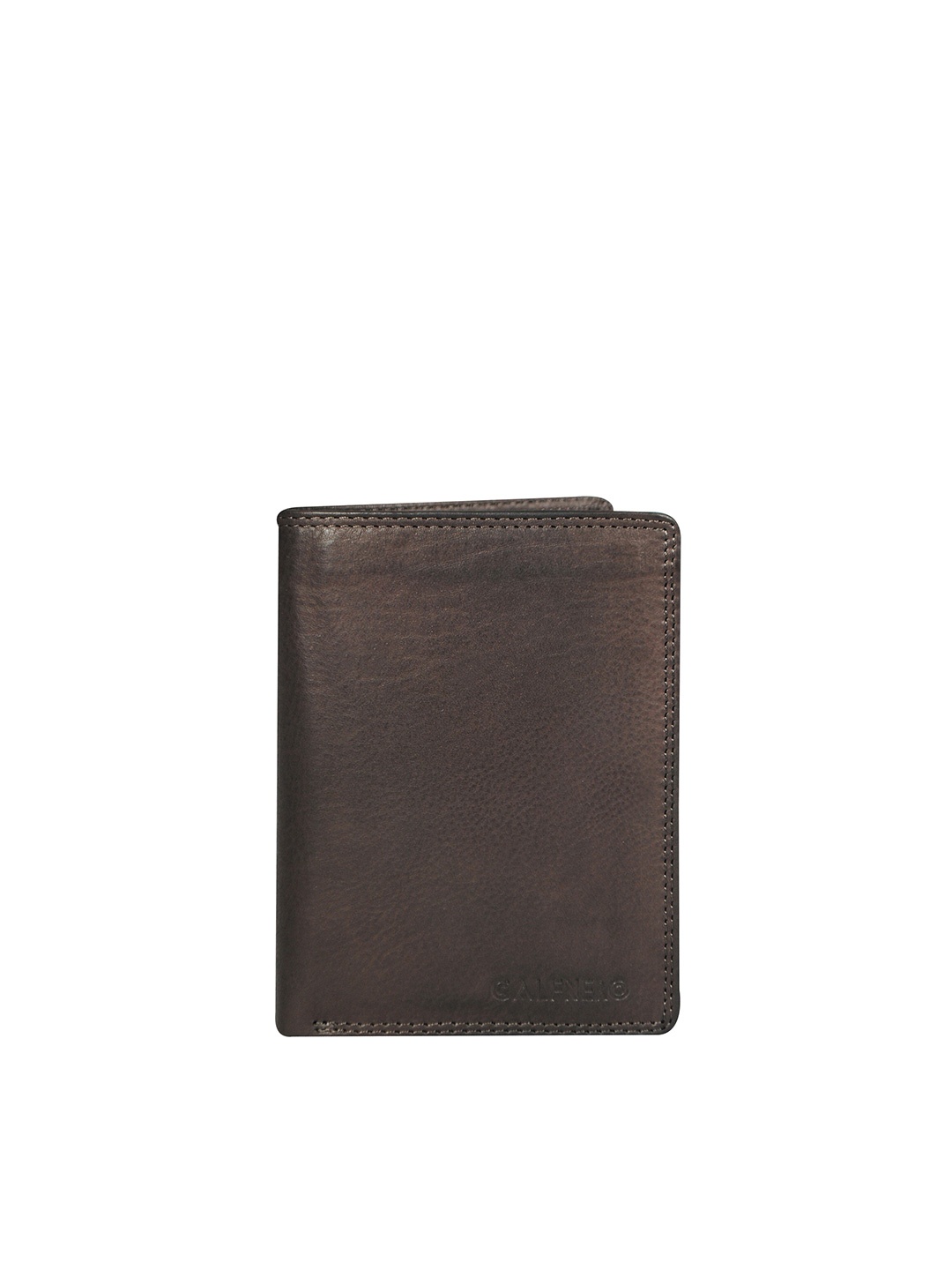 

CALFNERO Men Brown Leather Two Fold Wallet