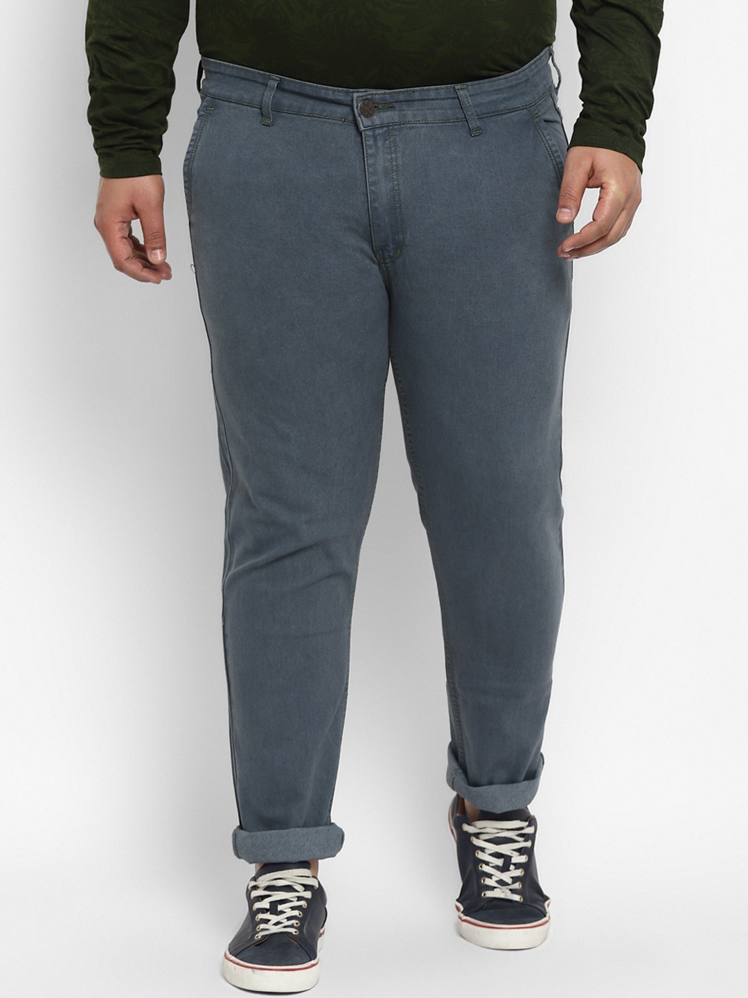 

Urbano Plus Men Grey Stretchable Jeans